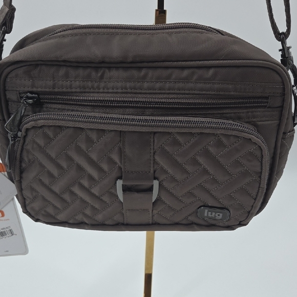 Lug Carousel Quilted Messenger Bag in Walnut NWT - Picture 3 of 16